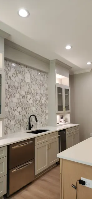 Custom Kitchen Cabinetry, Countertops & Backsplash by Novahaus Remodels